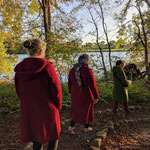 Labyrinth gemeinsam singend durchschritten