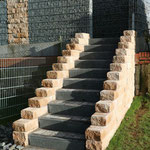 Treppe aus Gerwing "Castell beige" und "Landhauspflaster"