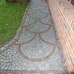 Muster aus Granit Mosaik "Schuppe"!