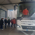 Glück gehabt - mit dem öffentlichen Nahverkehr wäre die Strecke vom DRK-Zentrum zum VdS wesentlich länger geworden