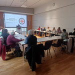 unsere Gruppe bekam eine interessante Einführung in Geschichte und Struktur des Verbands