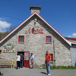das "Brothaus" und auch ein Beispiel von einem typischen historischen Haus in Québec.