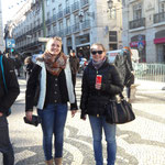 Fertig für die Tour durch Lissabon! Ich und Lena