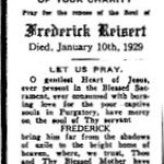 Reisert, Frederick - 1929 
