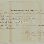 Interests for 6 months on mortgage - Albert Schmitt (by hands of Albert Schmitt) - Fosters Meadow - Dec. 29, 1900