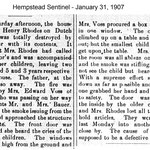 Hempstead Sentinel - Nellie Voss Saving children - Jan. 31, 1907