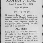 Kunz, Aloysius - 1937