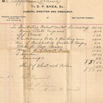 Kappelmeier Funeral Expenses - Dec. 28, 1907