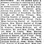 Hempstead Sentinel - Wedding Anniversary - Mr. and Mrs John Stattel - Jan 20 , 1922