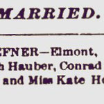Hempstead Sentinel - Christ-Hoeffner Marriage -Jan. 24, 1895