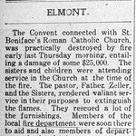 Hempstead Sentinel - St. Boniface Convent Fire - Martch 28, 1912