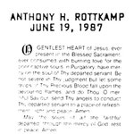 Rottkamp, Anthony H. - 1987 