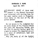 Ruhl, Barbara E. - 1971