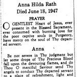 Rath, Anna Hilda - 1947 