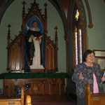 St. Dominic Chapel - Sister Barbara presenting their history