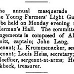 Hempstead Sentinel - Young Farmers Light Guard - Feb. 1901