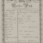 Hoeyler-Meiers, Rosina  - Passport, 1854  (page 1 of 3)