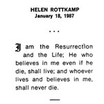 Rottkamp, Helen - 1987 