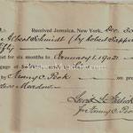 Interests for 6 months on mortgage - Albert Schmitt (by hands of Albert Schmitt) - Fosters Meadow - Dec. 30, 1901