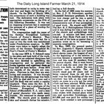 Daily Long Island Farmer  -St. Paul's 50th Anniversary - March 21, 1914