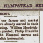 Hempstead Sentinel - Farmers Report - March 1903