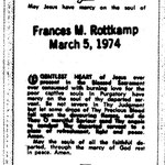 Rottkamp, Frances M. - 1974 