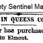 Queens County Sentinel  - Charles Goeller Puchased Land - March 3, 1883