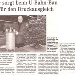 U-Bahn Bau Druckausgleich