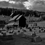 Stave church near Rodberg, Norway