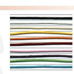 FILO CERATO SPESSORE 2 MM EURO : 0,20 AL MT.COLORI DIPONIBILI: ROSA/VERDE CHIARO/VIOLA/AVORIO
