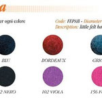 CONFEZIONE CON 10 PALLINE DI FELTRO  EURO:1,40