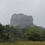 Da ragt er aus dem Nichts auf, der Löwenfelsen von Sigiriy - gestern in der Sonne - heute im Nebel - so oder so EINDRÜCKLICH!!
