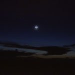 Dann wird es schon etwas heller, der Mond "steigt"...
