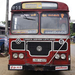 Mein Bus von Kandy nach Dambulla - es wäre ja angeschrieben - nur bin ich der Sprache nicht mächtig...