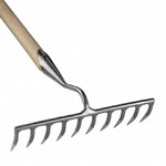 Sneeboer Gartenrechen mit 10 Zinken