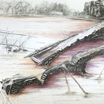 Klima (3), 70x100 cm, Zeichnung Kohle/Pastellkreiden auf Papier, 2024