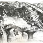 Klima (4), 70x100 cm, Zeichnung Kohle auf Papier, 2024