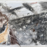 Kellerschacht2, Zeichnung Kohle/Pastellkreiden, 21x29 cm, 2026