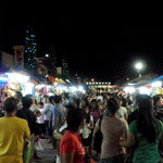 "Bangketa" Market or "Sidewalk" Market or Flea Market during the Holiday Season in a Large and Famous Shopping Center in the Philippines