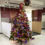 Traditional Christmas Tree with Ribbons