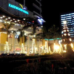 The Giant Christmas Tree with a Crown and Christmas Trees Made of Small Lights