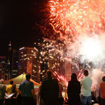 Feuerwerk beim Darling Harbour