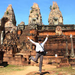 Bild Hintergrund: Pre Rup, Vordergrund: Shiva