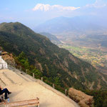 Sarangkot, mit herrlicher Aussicht aufs Gebirge