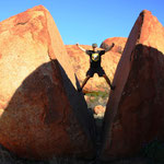 Bei den Devil Marbles