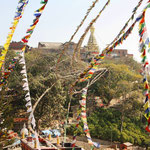 Sicht zur Stupa von Swayambhu