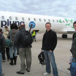 Auf nach Brasilien. Mit dem kleinen Flugzug gehts von Montevideo nach Rio de Janeiro