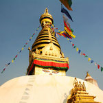 Swayambhu, die uralte Stupa ist für die Buddhisten Nepals von höchster Bedeutung.