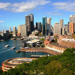 Blick von der Harbour-Bridge auf die City