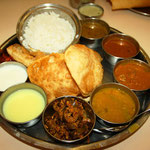 Südindisches Thali